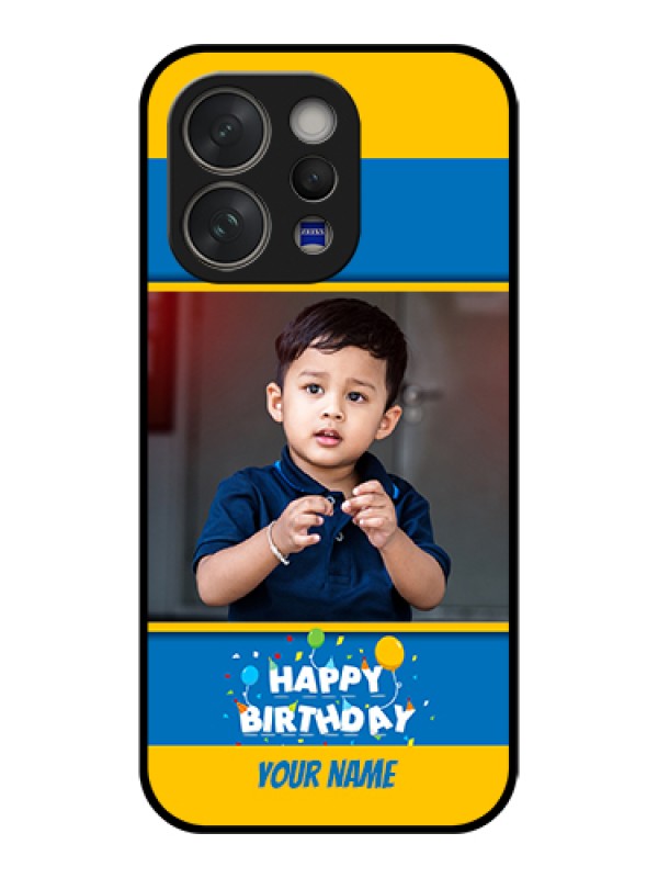 Custom Vivo V70 5G Custom Glass Phone Case - Birthday Wishes Design