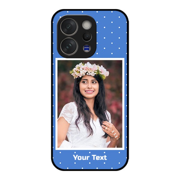 Vivo V70 5G Custom Glass Phone Case - Polka Dots Design