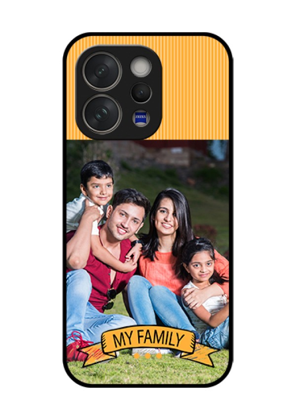 Vivo V70 5G Custom Glass Phone Case - My Family Design