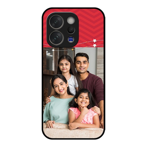 Vivo V70 5G Custom Glass Phone Case - Happy Family Design