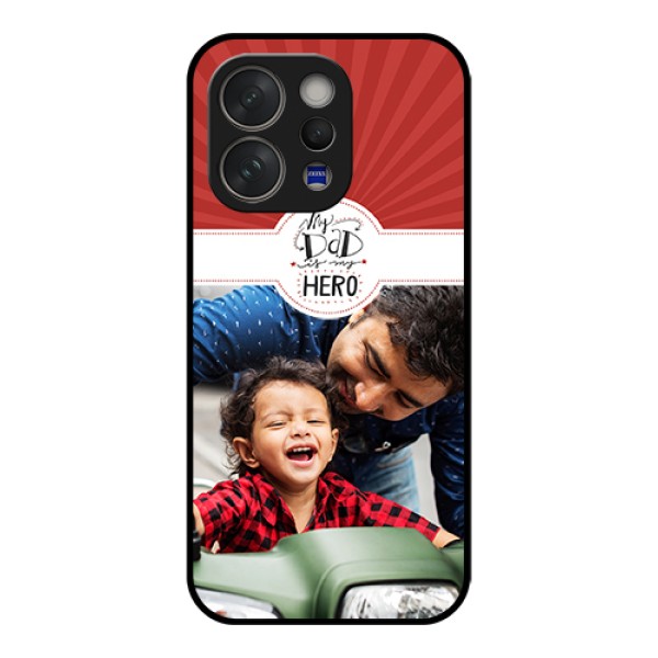 Vivo V70 5G Custom Glass Phone Case - My Dad Hero Design