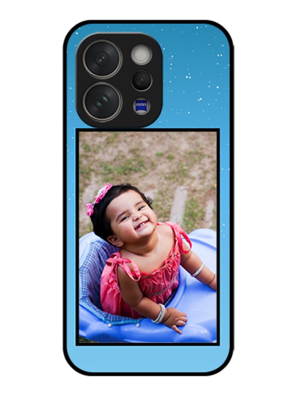 Custom Vivo V70 5G Custom Glass Phone Case - Wave Pattern Colorful Design