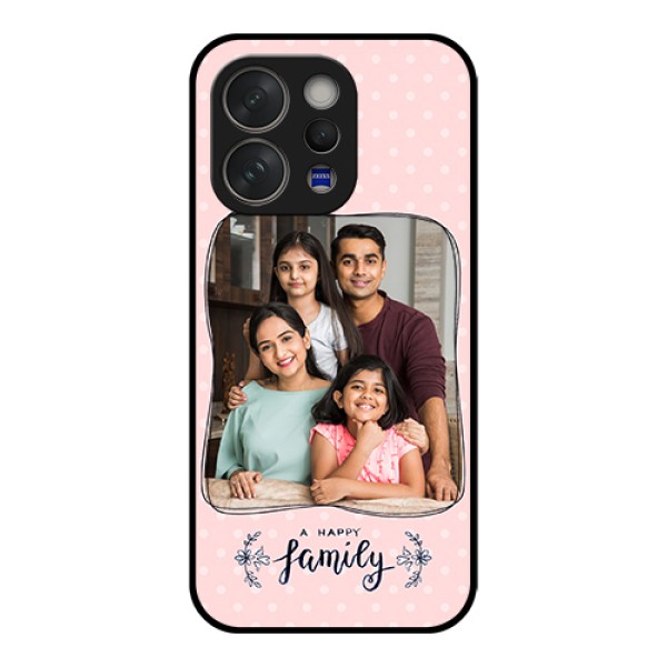 Vivo V70 5G Custom Glass Phone Case - Family With Dots Design