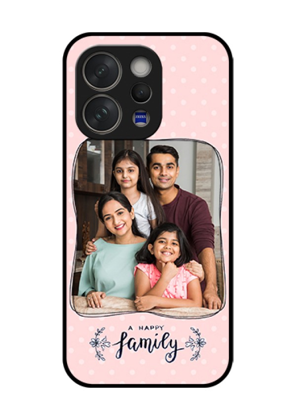 Vivo V70 5G Custom Glass Phone Case - Family With Dots Design