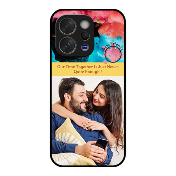 Vivo V70 5G Custom Glass Phone Case - Quote With Acrylic Painting Design Vivo V70 5G Custom Glass Phone Case - Quote With Acrylic Painting Design