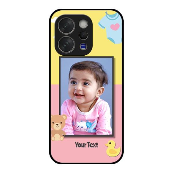 Vivo V70 5G Custom Glass Phone Case - Kids 2 Color Design