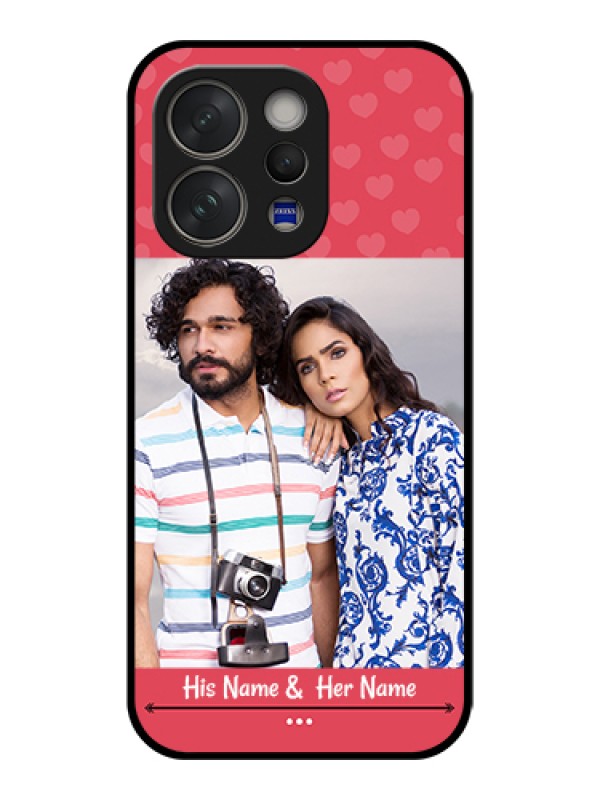 Custom Vivo V70 5G Custom Glass Phone Case - Simple Love Design