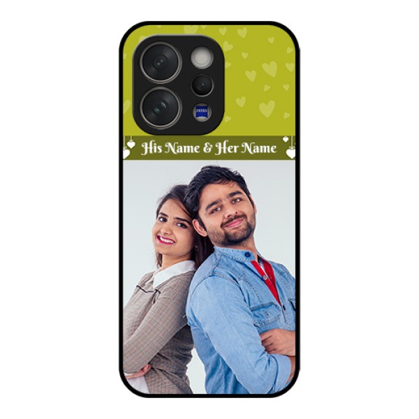 Vivo V70 5G Custom Glass Phone Case - You & Me Heart Design