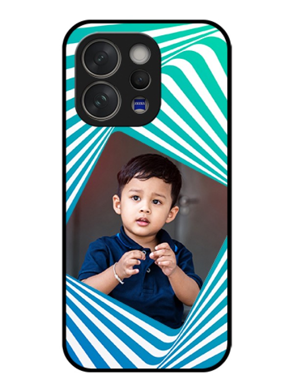 Custom Vivo V70 5G Custom Glass Phone Case - Abstract Spiral Design