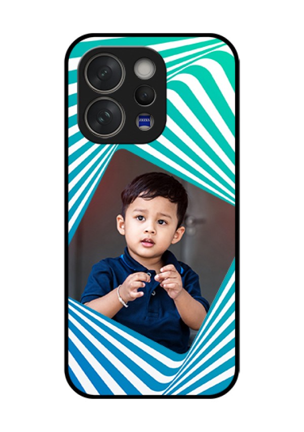 Vivo V70 5G Custom Glass Phone Case - Abstract Spiral Design