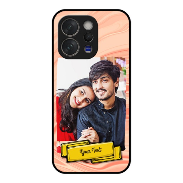 Vivo V70 5G Custom Glass Phone Case - Marble Texture Design