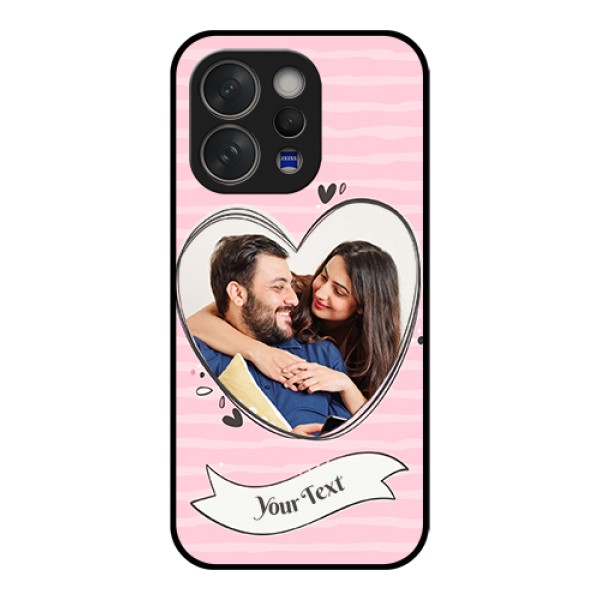 Vivo V70 5G Custom Glass Phone Case - Vintage Heart Design