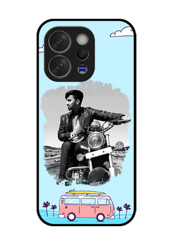 Vivo V70 5G Custom Glass Phone Case - Travel & Adventure Design