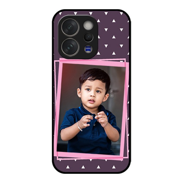 Vivo V70 5G Custom Glass Phone Case - Triangle Pattern Dotted Design Vivo V70 5G Custom Glass Phone Case - Triangle Pattern Dotted Design