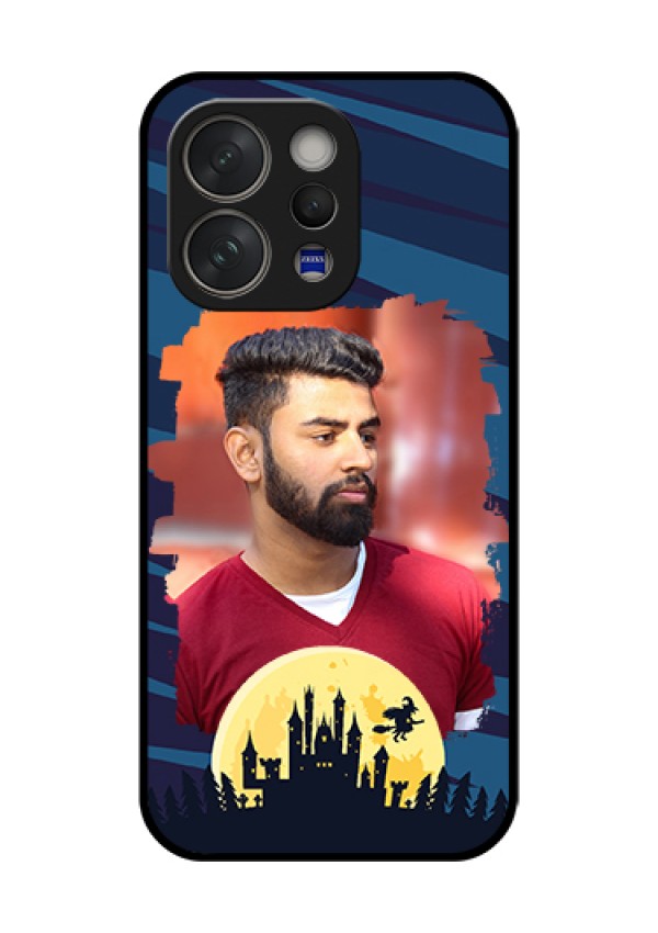 Vivo V70 5G Custom Glass Phone Case - Halloween Witch Design