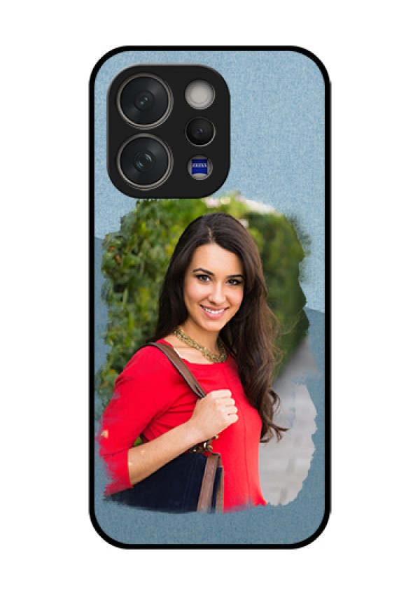 Vivo V70 5G Custom Glass Phone Case - Grunge Line Art Design
