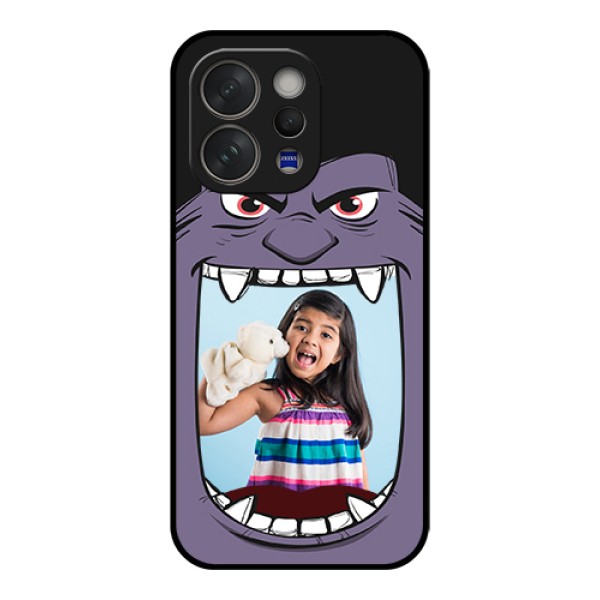 Vivo V70 5G Custom Glass Phone Case - Angry Monster Design