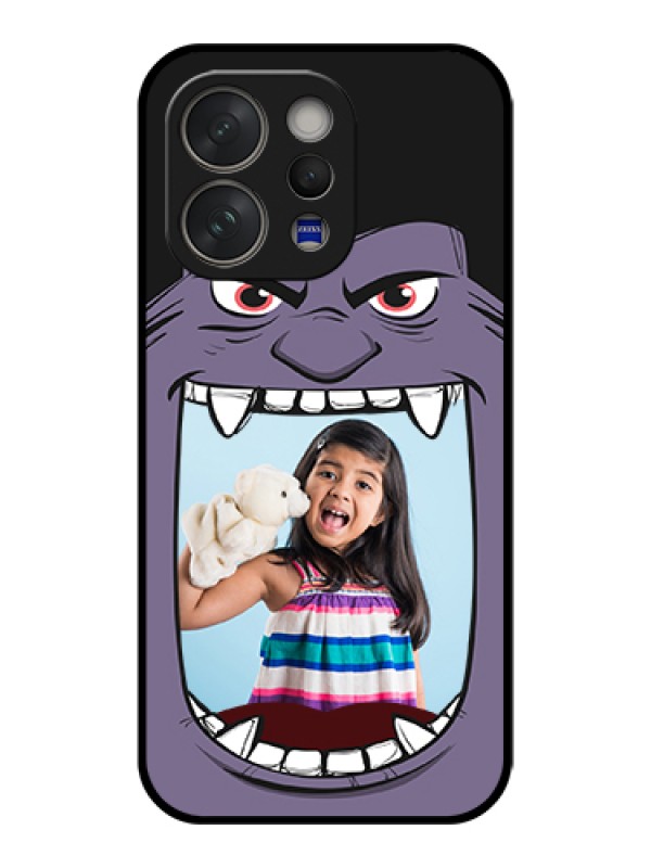 Custom Vivo V70 5G Custom Glass Phone Case - Angry Monster Design