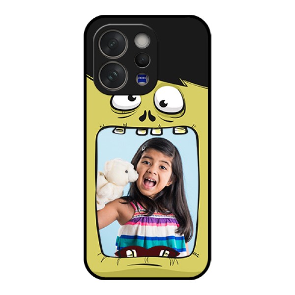 Vivo V70 5G Custom Glass Phone Case - Cartoon Monster Back Case Design