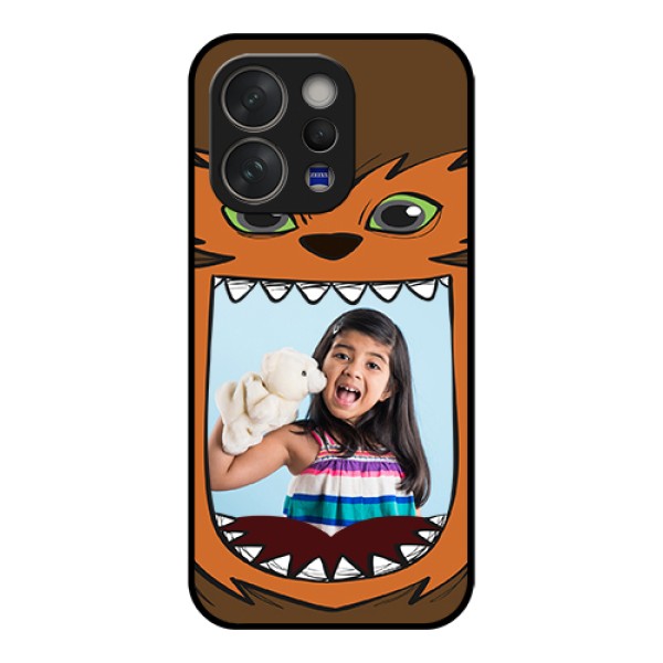 Vivo V70 5G Custom Glass Phone Case - Owl Monster Back Case Design Vivo V70 5G Custom Glass Phone Case - Owl Monster Back Case Design