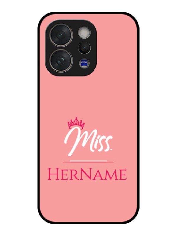 Custom Vivo V70 5G Custom Glass Phone Case - Mrs With Name Design