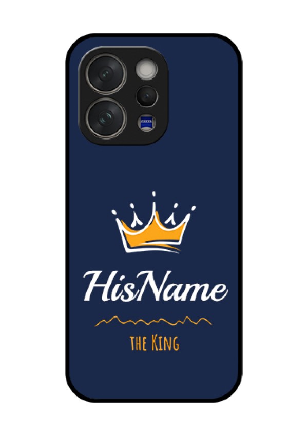 Vivo V70 5G Custom Glass Phone Case - King With Name Design