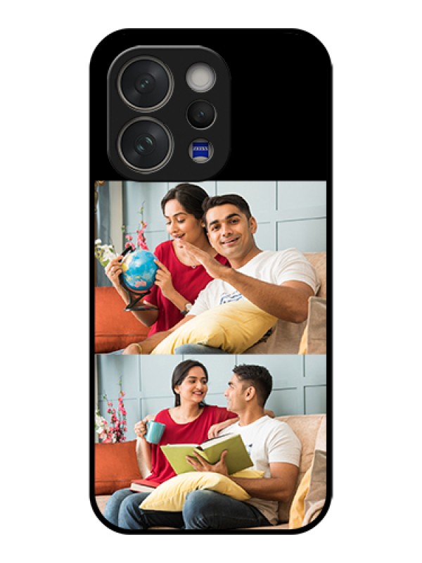 Custom Vivo V70 5G Custom Glass Phone Case - 2 Images Design