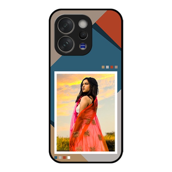 Vivo V70 5G Custom Glass Phone Case - Retro Color Pallet Design