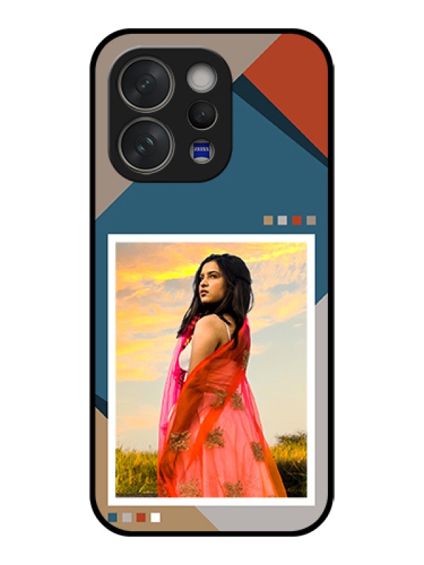Custom Vivo V70 5G Custom Glass Phone Case - Retro Color Pallet Design