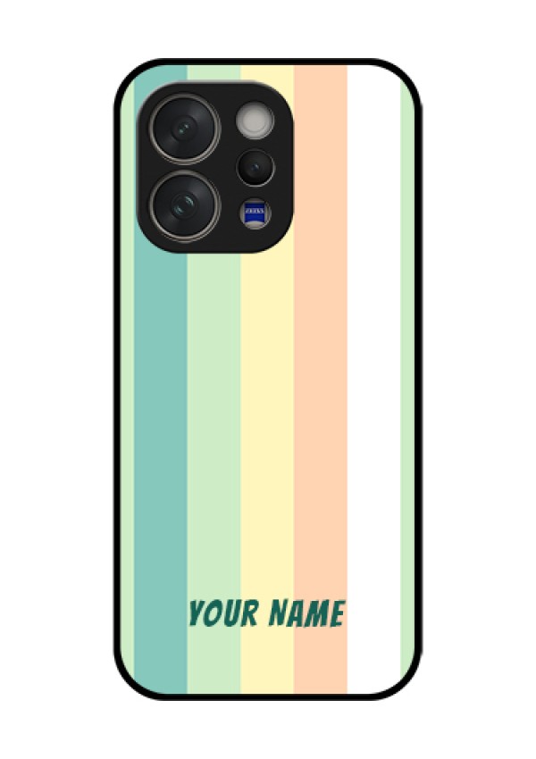 Vivo V70 5G Custom Glass Phone Case - Multi - Colour Stripes Design