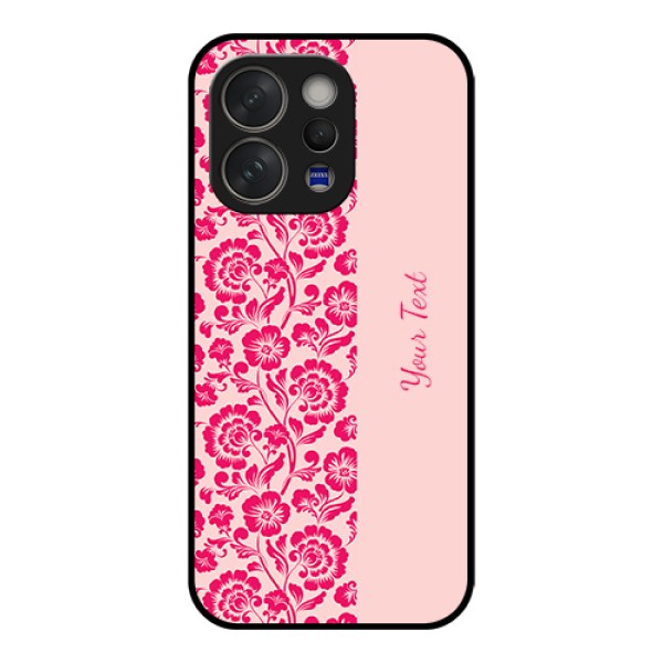 Vivo V70 5G Custom Glass Phone Case - Attractive Floral Pattern Design
