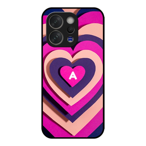 Vivo V70 5G Custom Glass Phone Case - Cute Heart Pattern Design