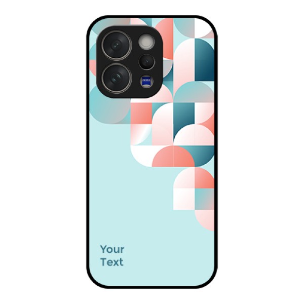 Vivo V70 5G Custom Glass Phone Case - Stylish Semi - Circle Pattern Design