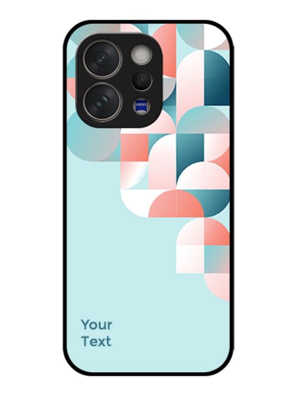 Custom Vivo V70 5G Custom Glass Phone Case - Stylish Semi - Circle Pattern Design