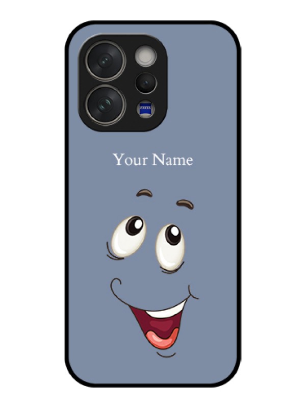 Custom Vivo V70 5G Custom Glass Phone Case - Laughing Cartoon Face Design