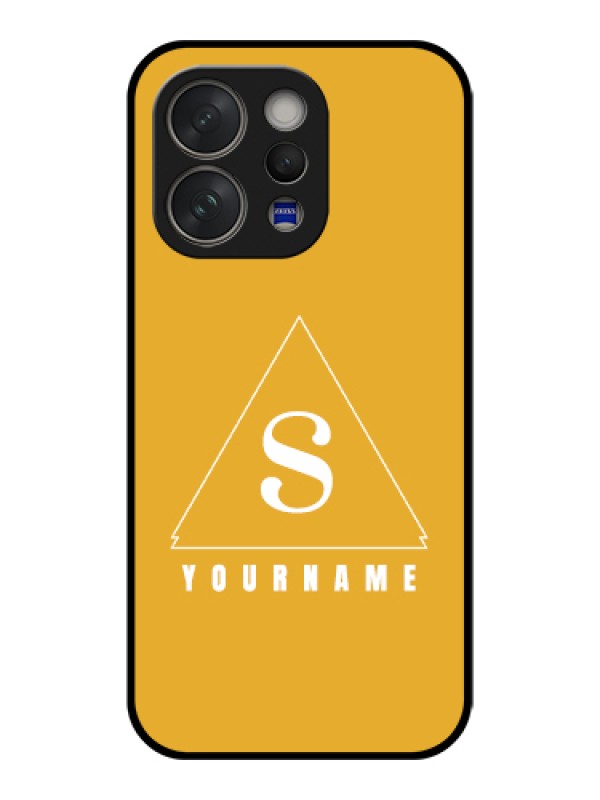 Custom Vivo V70 5G Custom Glass Phone Case - Simple Triangle Design