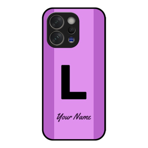 Vivo V70 5G Custom Glass Phone Case - Tricolor Custom Text Design