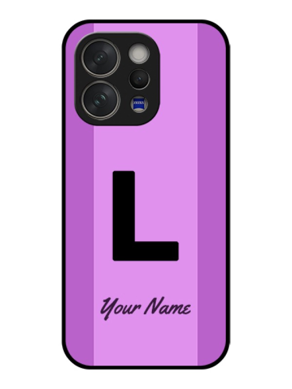 Custom Vivo V70 5G Custom Glass Phone Case - Tricolor Custom Text Design