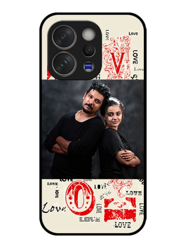 Custom Vivo V70 Elite 5G Custom Glass Phone Case - Trendy Love Design Case