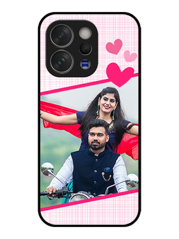 Custom Vivo V70 Elite 5G Custom Glass Phone Case - Love Shape Heart Design
