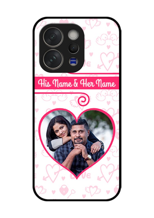 Vivo V70 Elite 5G Custom Glass Phone Case - Heart Shape Love Design