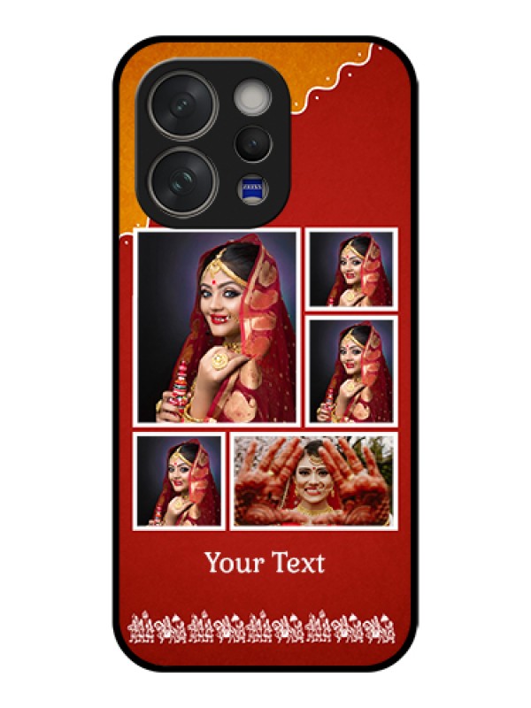 Custom Vivo V70 Elite 5G Custom Glass Phone Case - Wedding Pic Upload Design