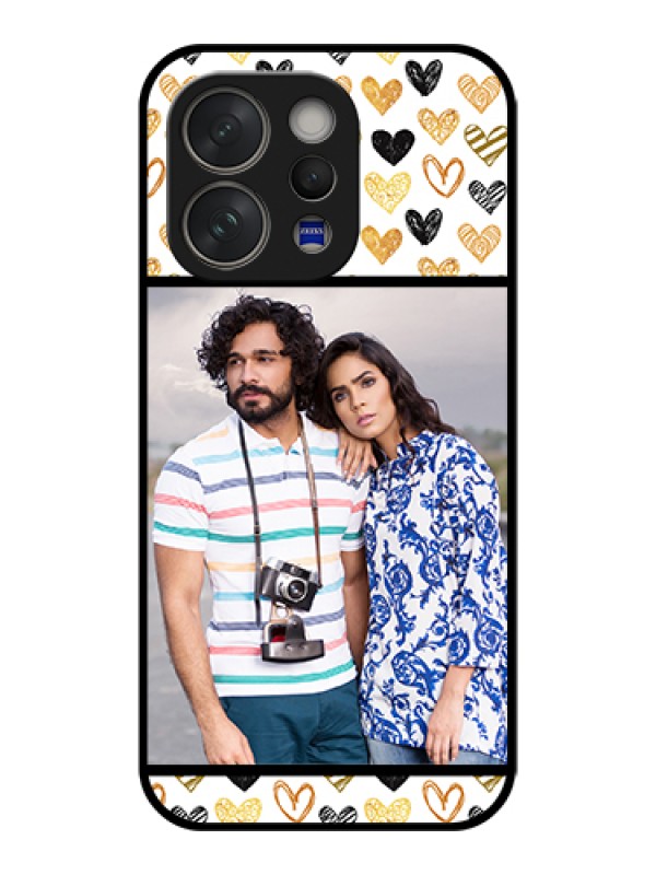 Custom Vivo V70 Elite 5G Custom Glass Phone Case - Love Symbol Design