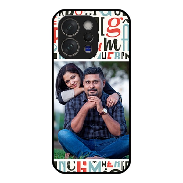 Vivo V70 Elite 5G Custom Glass Phone Case - Alphabet Design