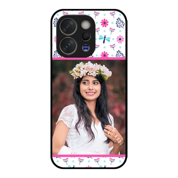 Vivo V70 Elite 5G Custom Glass Phone Case - Colorful Flower Design