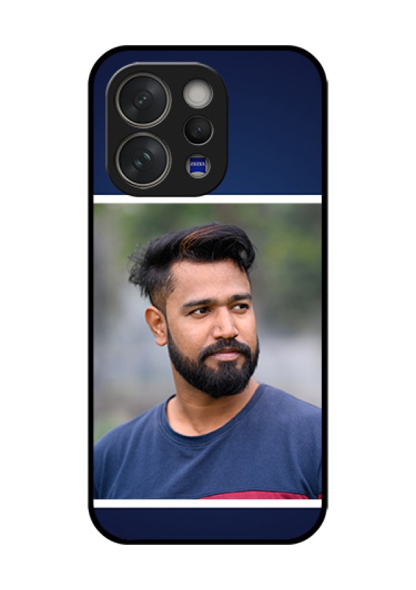 Vivo V70 Elite 5G Custom Glass Phone Case - Simple Royal Blue Design