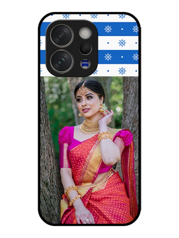 Custom Vivo V70 Elite 5G Custom Glass Phone Case - Snow Pattern Design