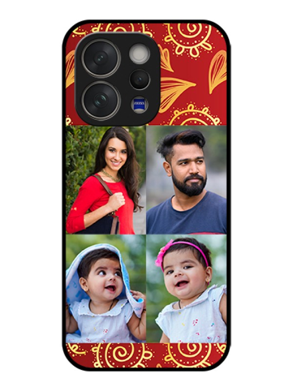 Custom Vivo V70 Elite 5G Custom Glass Phone Case - 4 Image Traditional Design