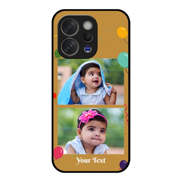Vivo V70 Elite 5G Custom Glass Phone Case - Image Holder With Birthday Celebrations Design Vivo V70 Elite 5G Custom Glass Phone Case - Image Holder With Birthday Celebrations Design