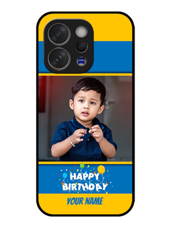 Custom Vivo V70 Elite 5G Custom Glass Phone Case - Birthday Wishes Design